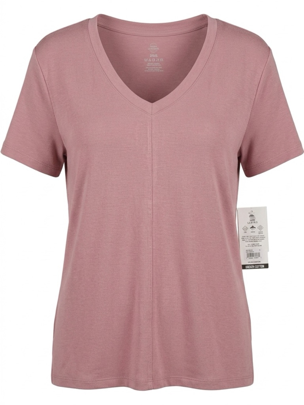 Everyday V-Neck Short Sleeve Tee - Dusty Rose